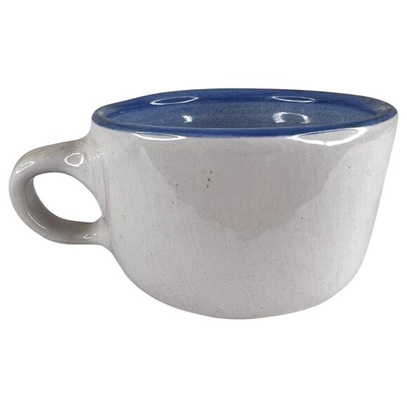 M A Hadley Art Pottery Farmer Cup THE END Coffee Mug Signed Farm Country Scene - Picture 3 of 7